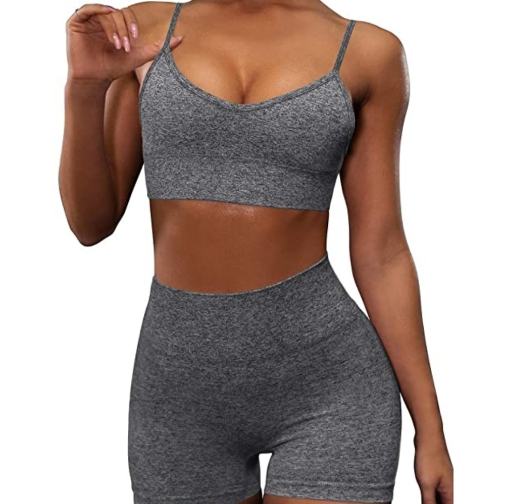Two Piece Spaghetti Strap Workout Set